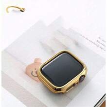 1入組電鍍PC硬殼蘋果手錶殼，適用於38/40/41/42/44/45/49mm，適用於蘋果手錶Ultra/SE/8/7/6/5/4/3/2/1