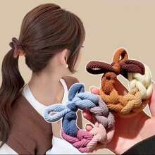 136 件弹性发圈套装，高弹力耐用发圈，厚发圈，不伤发，时尚发饰，马尾辫夹，发圈，发绳，橡皮筋