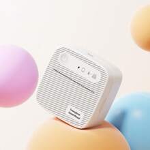 Mini Printer With Thermal Sticker Paper, Portable Sticker Printer Efficiently And Quickly, Thermal Printer Pod For Study Notes, Pictures, DIY, Label, Free App Funny Print With Multiple Templates Inkless For Christmas Gift Back To School