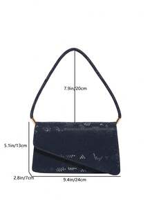 女士简约方形斜挎包，时尚纯色单肩手提包，休闲托特包，复古