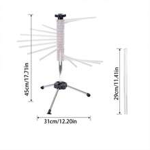 1 件意大利风格手动折叠意大利面干燥架，旋转意大利面挂架，用于自制/新鲜意大利面干燥的有用工具，防止粘连，常用于家庭厨房和手工面条店 - 彩色 - 查看 9