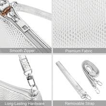 Women's Shoulder Bag - Silver - View 5