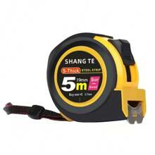 1m/5m Non-Slip Measuring Tape, Retractable Steel Tape Measure With Lock, Suitable For Body Measurement, Home Use, Construction, Woodworking, Design, Office And Other Measurement Tools