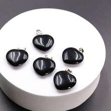 1pc 20mm Heart Shaped Pendant Without Chain, For DIY Necklace, Bracelet, Keychain Accessories