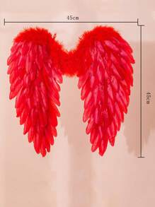 1pc Colorful Feather Angel Wings, Personalized Costume Prop For Adults, Suitable For Festivals, Performances, Cosplay Halloween Halloween Accessories
