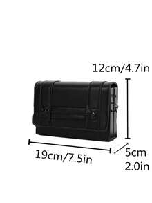 Bolso de hombre tipo mensajero de unicolor, bolso de hombro casual, nueva diseño de verano bolsa para teléfono para hombres - Negro - Ver 4