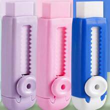 4pcs/3pcs/2pcs/1pc Retractable Erasers, Super Clean Smudge-Free Non-Crumbling Erasers, Student Correction Stationery Erasers, Back To School Essential, Reward Small Gifts
