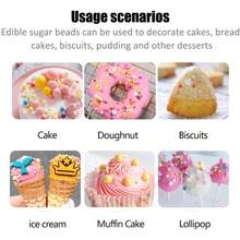 Edible Sprinkles Dragees Pearl Cake Decoration Sprinkle 30grams Confetti - Multicolor - View 10
