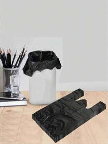 100 Stück/200 Stück/400 Stück Plastiktüten, Einweg-Müllbeutel geeignet für Büro, Auto, Rückkehr zur Schule, Schreibtisch, Küche, Badezimmer, Zuhause, Haushaltsbedarf