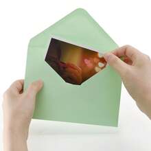 10 件/20 件/50 件/100 件纸质信封邀请信封自封纸质信封多色迷你中大型纸质窗口信封，小卡片/便笺夹信封纸适用于节日、婚礼、派对、生日和圣诞节庆祝活动