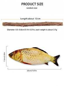 عصا تنظيف أسنان للقطط - نكهة القطط، النعناع، السمك، لعبة مضغ لرعاية الأسنان