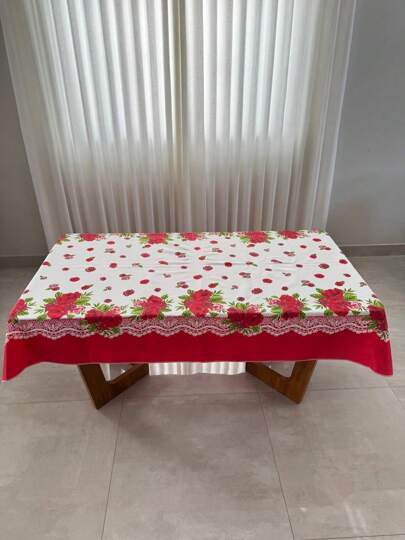 Toalha de Mesa em Tecido Oxford Para Mesas de 4 ou 6 Cadeiras Estampadas Casa e Decoração