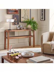 展示架木质立架木制支架三层木质架子装饰矩形纸杯蛋糕架古龙水香水收纳架展示柜 - 彩色 - 查看 8