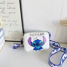 1 件新款米奇米妮卡通方形包，新款单肩包，可爱卡通斜挎包，儿童和成人迷你方形包，时尚零钱包，适用于学校用品，返校