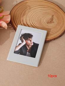 1/4/6/10/20pcs Multi-Color 3-Inch Magnetic Plastic Photo Frames, Magnetic Fridge Stickers For Instant Camera Photos And Mini Cards Display, Personalized Home Fridge Decor, Gift For Friends - Multicolor - View 34