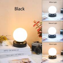 1 件三色可调光台灯，可充电学习台灯，露营台灯便携式 LED 夜灯，适用于学习阅读卧室和宿舍