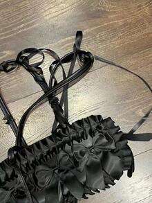 In 2025, The New One-Shoulder Messenger Bag With Black Bag For Female Students In Summer Is Cool. - Black - View 4