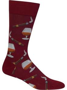 Hot Sox - Calcetines conversacionales para hombre - Verde militar - Ver 12