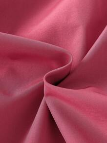 女童时尚长袖圆领风衣夹克，适合大龄少女的休闲简约外套，春秋季 - 玫紅色 - 查看 6