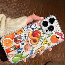 Funda Ultrafina a Prueba de Golpes y Resistente a las Manchas: Funda de Teléfono Transparente de TPU a Prueba de Golpes con Diseño de Bebida de Frutas, Ofrece Protección Completa y una Opción Elegante, Ideal para Regalar Funda de Teléfono Minimalista y Premium - 1 pieza - Ver 3