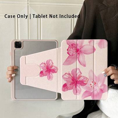 360° 旋转折叠保护套，轻松保护您的 iPad：智能保护套兼容 iPad Air 6、Air 5、4，并兼容 iPad 10（10.9 英寸） - 兼容 Apple iPad Pro 2024、Air M3/A16 2025 - 非常适合忙碌的会议、旅行冒险和舒适的家庭放松