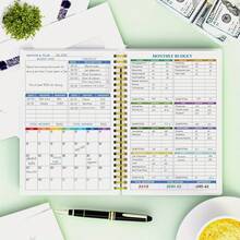 Budget Planner - Monthly Financial Organizer With Expense Tracker Notebook, Effectively Manage Your Money, Undated Financial Planner/Ledger, Start Anytime, A5, Tree Branch - A5 - View 5