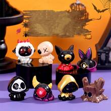 8 Stücke neue kreative Microlandschaft Halloween Teufel & Geist DIY Dekorationsartikel, Mini Tisch/Auto Ornamente