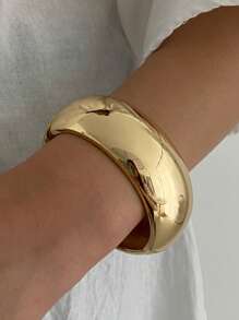 1pc Boho Resin Bangle Bracelet, Lightweight & Glamorous For Daily, Casual, Vacation, Party, Street Snap, Unisex Jewelry Gift (The Material And Color Of The Bracelet Are Subject To The Actual Product)