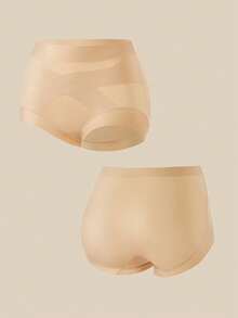 Women's High Waist Tummy Control Shapewear Panties, Sexy Seamless Breathable Slimming Underwear