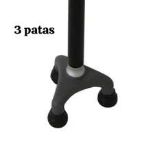 BASTÓN  BLANCO Y NEGRO ,PLEGABLE CON LUZ  ,3 PATAS - Negro - Ver 3
