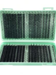 640pcs Lash Clusters 10D20D30D40D50D60D80D100D DIY Lash Extension Faux Mink Eyelashes - Premium D Curling Natural Volume Individual Lash Clusters For DIY Eyelash Extensions - Reusable, Lightweight, And Easy To Apply