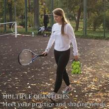 网球，6/12/20个装训练网球，带网袋，高弹性初学者练习网球，宠物狗练习球