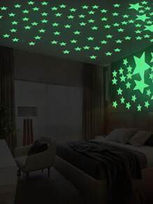 10/122/212pcs Glow In The Dark Star Wall Decals - Removable Night Light Stickers For Kids Bedroom, Nursery, Dorm DIY, Switch Decor & Halloween/Christmas Galaxy Project (8 Sizes Self-Adhesive) Home Decor Halloween Decor Room Decor Wall Decor Wall Stickers Living Room Decor Halloween Decorations Halloween Decoration