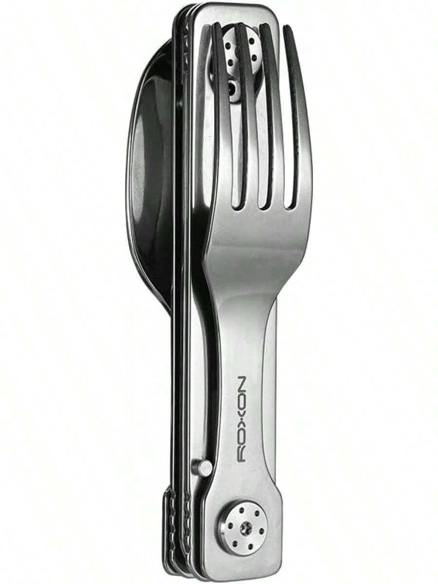 ROXON C1 cuchillo y cuchara desmontables para camping, aptos para acampar y hacer excursiones al aire libre - 1 - Ver 1