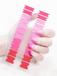 DANNEASY 22 张指甲贴纸全指甲贴浅色纯色指甲油条女士凝胶指甲条自粘指甲美甲贴纸美甲带指甲锉、角质层棒，最新 22 片 3D 美甲贴纸带有金箔和仿钻装饰，具有全覆盖防水指甲油膜，增强耐用性和美感。