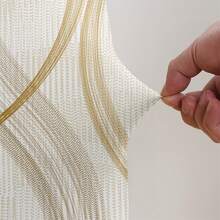 1pc Printed Elastic Armless Single Chair Cover, Suitable For Hotel, Restaurant, Fat Chair - Beige - View 8