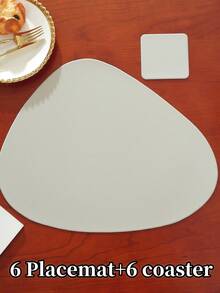 8/12 Pcs Hotel/Restaurant Placemat/Coaster Set, Premium Table Mats, Easy To Clean Multi-Color Heat-Resistant Pads To Protect Tabletop, Suitable For Weddings, Parties, Home, Hotel, Kitchen, Festive Decoration