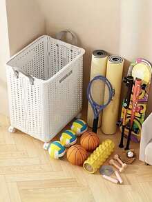 1pc Foldable Storage Box, Wardrobe Storage Box, Toy Storage Box, Sundries Storage Basket, Large Capacity Storage Box, Suitable For Toys, Clothes, Snacks, Books, Shoes, Plastic Boxes For Cars, Home Storage And Bedroom Accessories Under The Bed Storage Basket - Nhiều màu - Xem 6