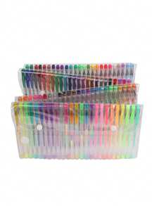 50/100pcs Colorful Painting Pens Set, Glitter Gel Pens, Highlighters, Ballpoint Pens For Coloring,For School Supplies,Back To School