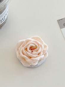 1pc Solid Color Floral Phone Air Bag Holder, Korean Ins Style Magnetic Desktop Phone Stand For Watching Videos, Portable & Stable Compatible With IPhone, Android Phone, Gift For Birthday, Family, Friends Push-Pull Phone Grip Phone Holder Phone Accessories