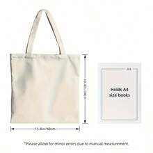 October Girl  Personality Reflects Identity, Attitude Varies By Who You Are Canvas Tote Shoulder Bag - Màu be - Xem 2