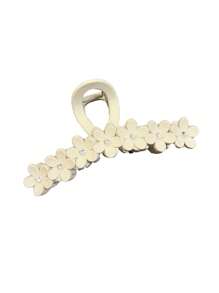 3pcs Flower Matte Hair Clips, Large Hair Accessories For Buns, Elegant Hair Claws For Women, Summer Beauty Claw Clips