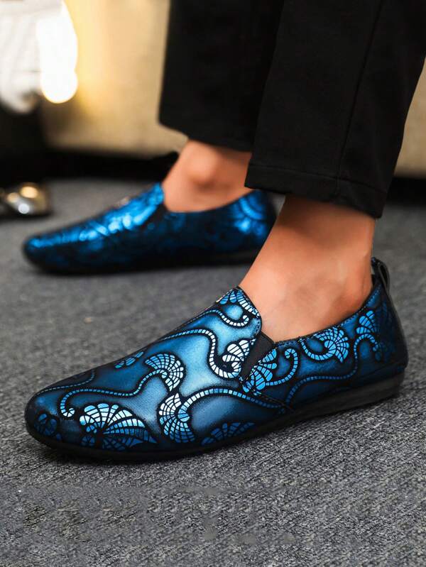 Men's Slip-On Loafers, Casual Breathable Penny Loafers, Versatile Moccasins Boat Shoes With TPU Buckle, Suitable For All Seasons (Please Order 1 Size Up From Your Normal Size)