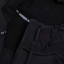Under Armour Chaqueta con capucha tipo swacket (sudadera y chaqueta) para hombres, prendas deportivas casuales para uso diario y entrenamiento al aire libre, 1378824-002 - Negro - Ver 4