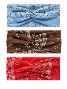 1 pezzo Fascia per capelli boho sportiva per yoga, bandana, fascia per sudore, accessorio per capelli elastico, bandana, accessorio per capelli alla moda per ragazze e donne, fasce per capelli di alta qualità