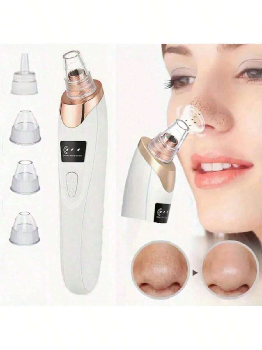 Blackhead Removal Pore Vacuum - 3 Suction - USB Rechargeable Facial ...