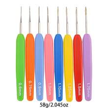 精密钩针套装，DIY 手工工具，带尺寸标记，防滑手柄，适用于针织、纱线、蕾丝，是送给奶奶、妈妈和朋友的绝佳礼物 - 9件 - 查看 5