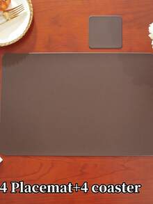 8/12pcs Hotel/Restaurant Placemats/Coasters Set, Rectangular, High-End Tablemats, Easy To Clean, Multi-Color Heat-Insulating Pads To Protect Tabletops, Suitable For Weddings, Parties, Home, Hotel Kitchen, Festive Decoration