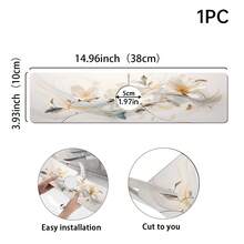 1件，花卉印花硅藻泥水龙头吸水垫，可切割，浴室水龙头防溅垫，防潮防滑水龙头垫，厨房台面配件。 - 彩色 - 查看 7
