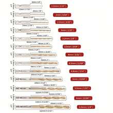 Bộ 13/19 mũi khoan xoắn thép tốc độ cao HSS phủ titan, chuôi lục giác, bộ mũi khoan tác động góc 135°, thích hợp cho gỗ, kim loại, nhựa, nhôm, dụng cụ điện gia dụng DIY, thép tốc độ cao bền bỉ, khoan nhanh, không bị lệch mũi, thích hợp cho máy khoan không dây, xưởng và sử dụng tại nhà. - Nhiều màu - Xem 10
